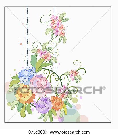 illustrated backdrop flowers View Large Illustration Stock Illustration - illustrated backdrop flowers. Fotosearch