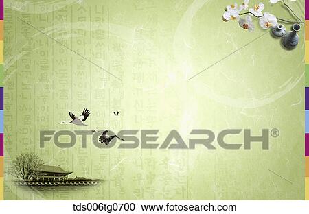 Korean traditional mood background View Large Illustration Clipart - Korean traditional mood background. Fotosearch