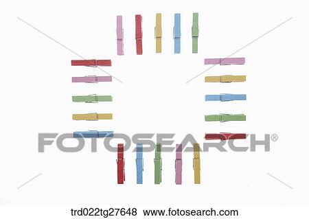 Stock Illustration - multi color tongs. Fotosearch