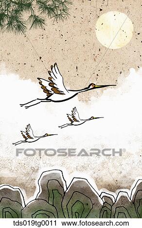 Clip Art - oriental mood illustration. Fotosearch