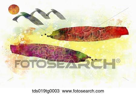 oriental mood illustration View Large Illustration Drawing - oriental mood illustration. Fotosearch