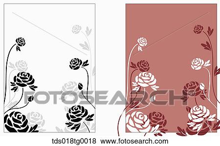 roses illust background View Large Illustration Stock Illustration - roses illust background. Fotosearch