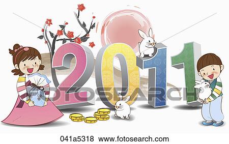 Stock Illustration - scene of Korean traditional holidays. Fotosearch