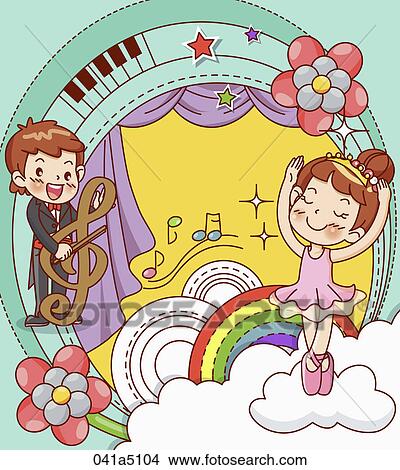 Stock Illustration - school children and art education. Fotosearch