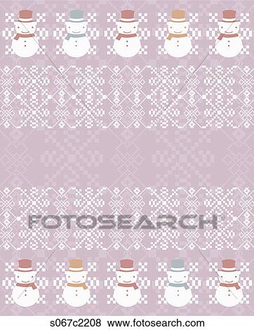 snowman illustrated backdrop View Large Illustration Stock Illustration - snowman illustrated backdrop. Fotosearch