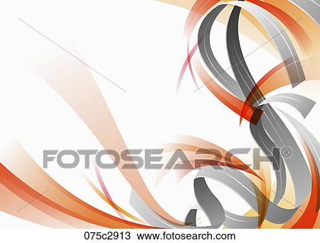 Drawing - tie shaped abstractive backdrop. Fotosearch