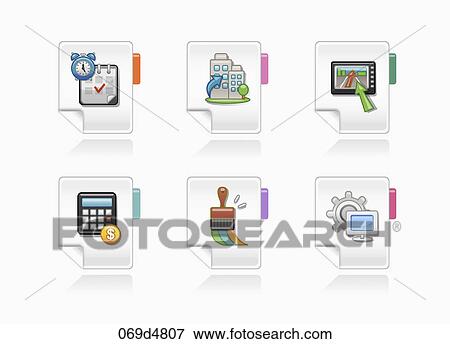 Stock Illustration - various digital device icons. Fotosearch