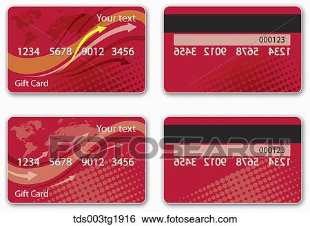 various types of credit card design View Large Illustration Stock Illustration - various types of credit card design. Fotosearch