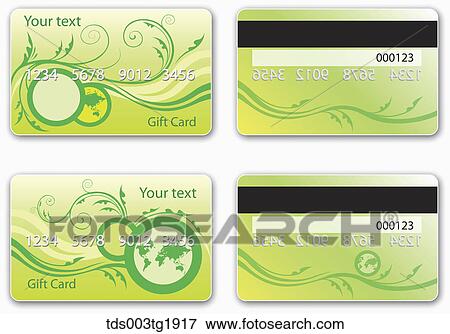 Stock Illustration - various types of credit card design. Fotosearch