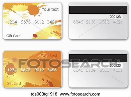 Stock Illustration - various types of credit card design. Fotosearch