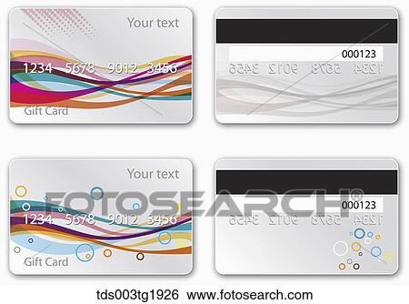 various types of credit card design View Large Illustration Stock Illustration - various types of credit card design. Fotosearch