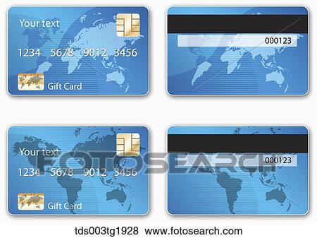 Stock Illustration - various types of credit card design. Fotosearch