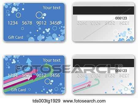 various types of credit card design View Large Illustration Stock Illustration - various types of credit card design. Fotosearch