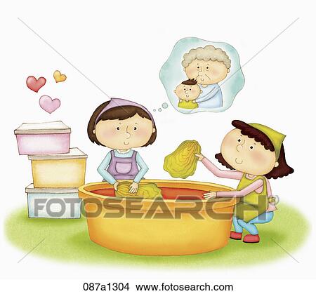volunteer work and welfare system View Large Illustration Stock Illustration - volunteer work and welfare system. Fotosearch