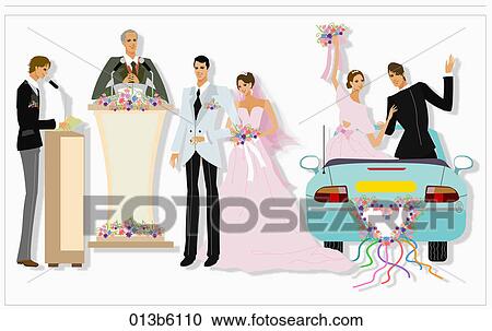 Clipart - wedding ceremony. Fotosearch