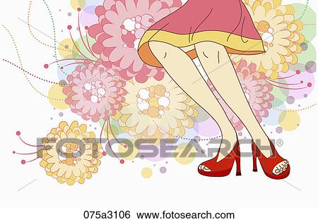 Stock Illustration - young lady's life style. Fotosearch