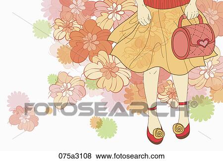 young lady's life style View Large Illustration Stock Illustration - young lady's life style. Fotosearch