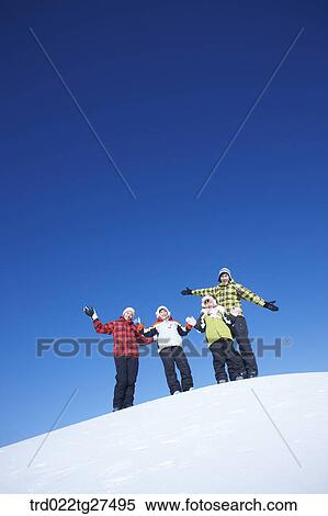 family having fun in ski resort View Large Photo Image Stock Photography - family having fun in ski resort. Fotosearch