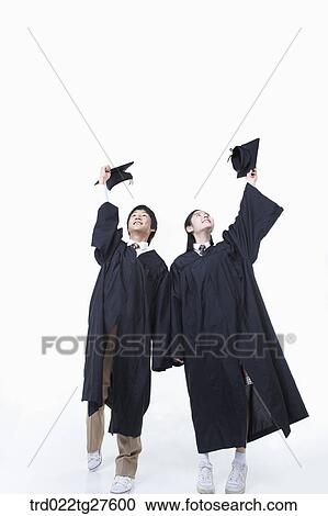 teenagers celebrating graduation View Large Photo Image Stock Image - teenagers celebrating graduation. Fotosearch