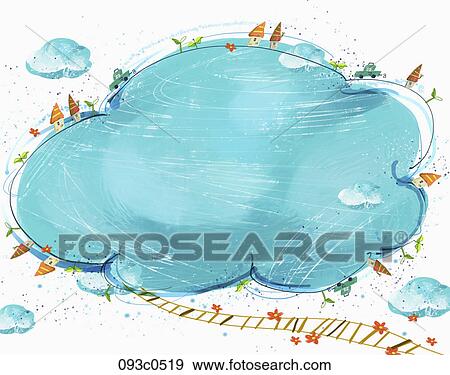 backdrop of clouds illustration View Large Photo Image Stock Photo - backdrop of clouds illustration. Fotosearch