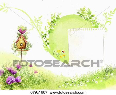 backdrop of spring mood illustration View Large Photo Image Stock Photo - backdrop of spring mood illustration. Fotosearch