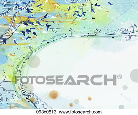 Stock Image - backdrop of winter mood illustration. Fotosearch