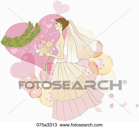 beautiful young bride in wedding dress View Large Photo Image Stock Image - beautiful young bride in wedding dress. Fotosearch
