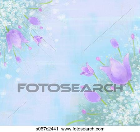 Stock Image - brochure design in spring mood. Fotosearch