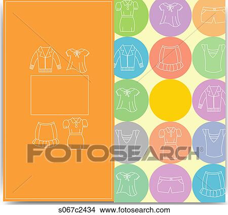brochure design with clothing View Large Photo Image Picture - brochure design with clothing. Fotosearch
