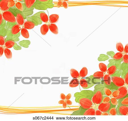 brochure design with flower blossoms View Large Photo Image Picture - brochure design with flower blossoms. Fotosearch