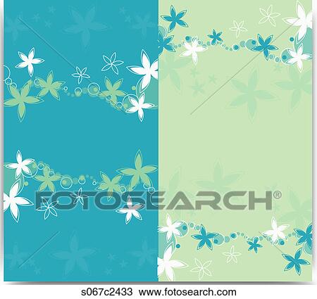 Stock Image - brochure design with flowers. Fotosearch