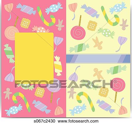 brochure design with sweets View Large Photo Image Stock Image - brochure design with sweets. Fotosearch