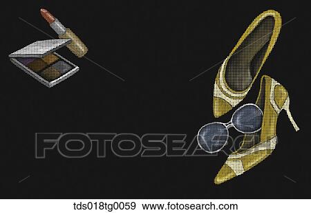 chalk art fashion goods View Large Photo Image Stock Photo - chalk art fashion goods. Fotosearch