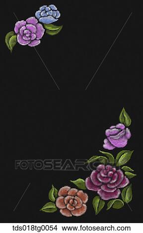 Picture - chalk art flowers. Fotosearch