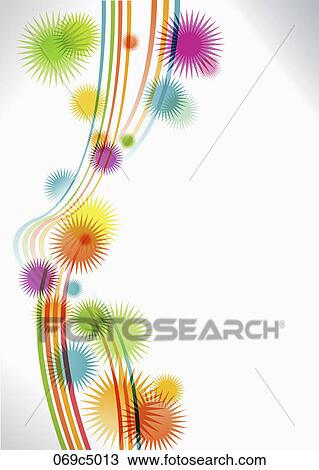 Stock Image - colorful patterned abstractive figures. Fotosearch