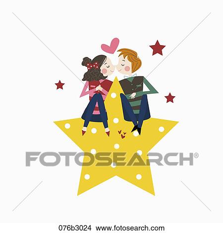 cordial couple facing each other View Large Photo Image Picture - cordial couple facing each other. Fotosearch