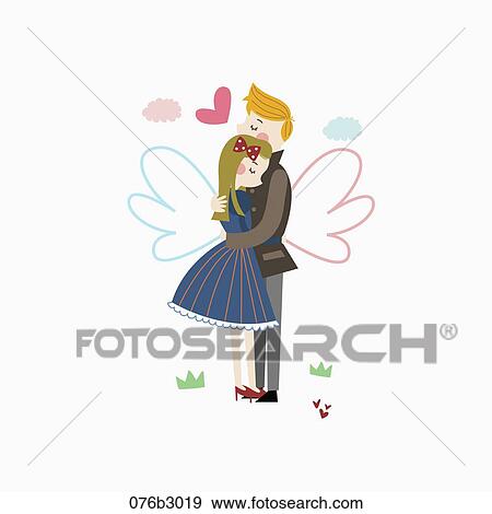cordial couple hugging tightly View Large Photo Image Stock Photo - cordial couple hugging tightly. Fotosearch