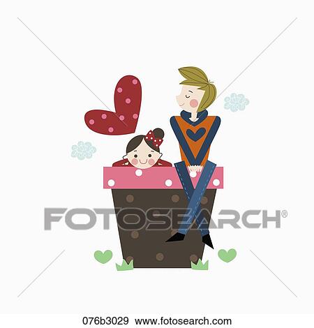 Stock Photo - cordial couple. Fotosearch