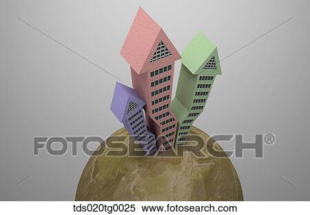 global business and real estate View Large Photo Image Stock Photography - global business and real estate. Fotosearch