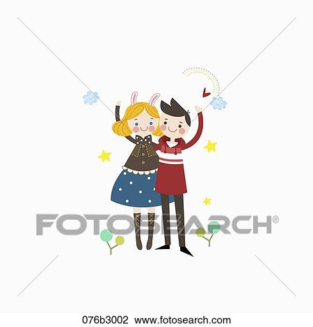 icons of cordial couple View Large Photo Image Stock Image - icons of cordial couple. Fotosearch