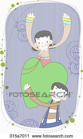 illustration of cordial couple View Large Photo Image Stock Image - illustration of cordial couple. Fotosearch