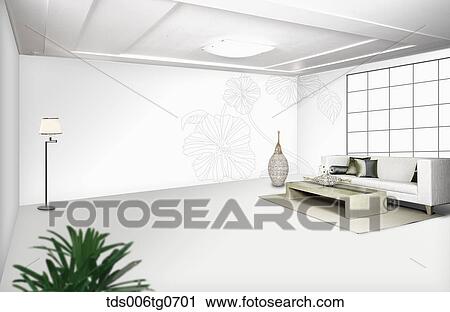 Stock Image - interior design. Fotosearch