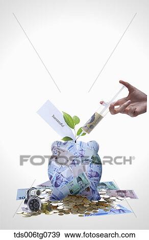Stock Photo - saving and global economy. Fotosearch