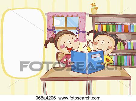 school children reading books together View Large Photo Image Stock Photograph - school children reading books together. Fotosearch