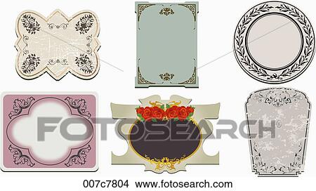 vintage style frame collection View Large Photo Image Picture - vintage style frame collection. Fotosearch