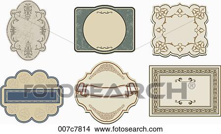 vintage style frame collection View Large Photo Image Picture - vintage style frame collection. Fotosearch