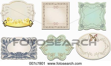 vintage style frame collection View Large Photo Image Stock Image - vintage style frame collection. Fotosearch