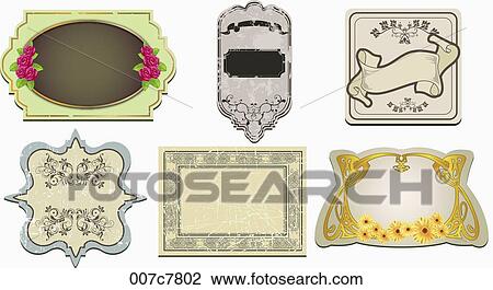 vintage style frame collection View Large Photo Image Stock Image - vintage style frame collection. Fotosearch