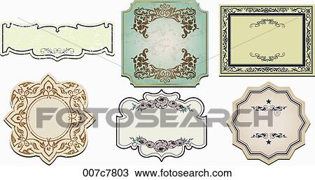 vintage style frame collection View Large Photo Image Stock Image - vintage style frame collection. Fotosearch