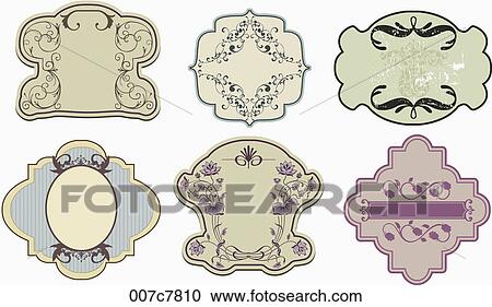 vintage style frame collection View Large Photo Image Stock Image - vintage style frame collection. Fotosearch
